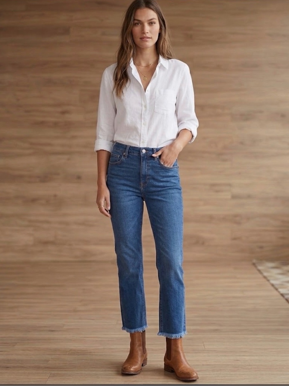Kut From The Kloth Kelsey High Rise Ankle Flare Rough Hem 2.